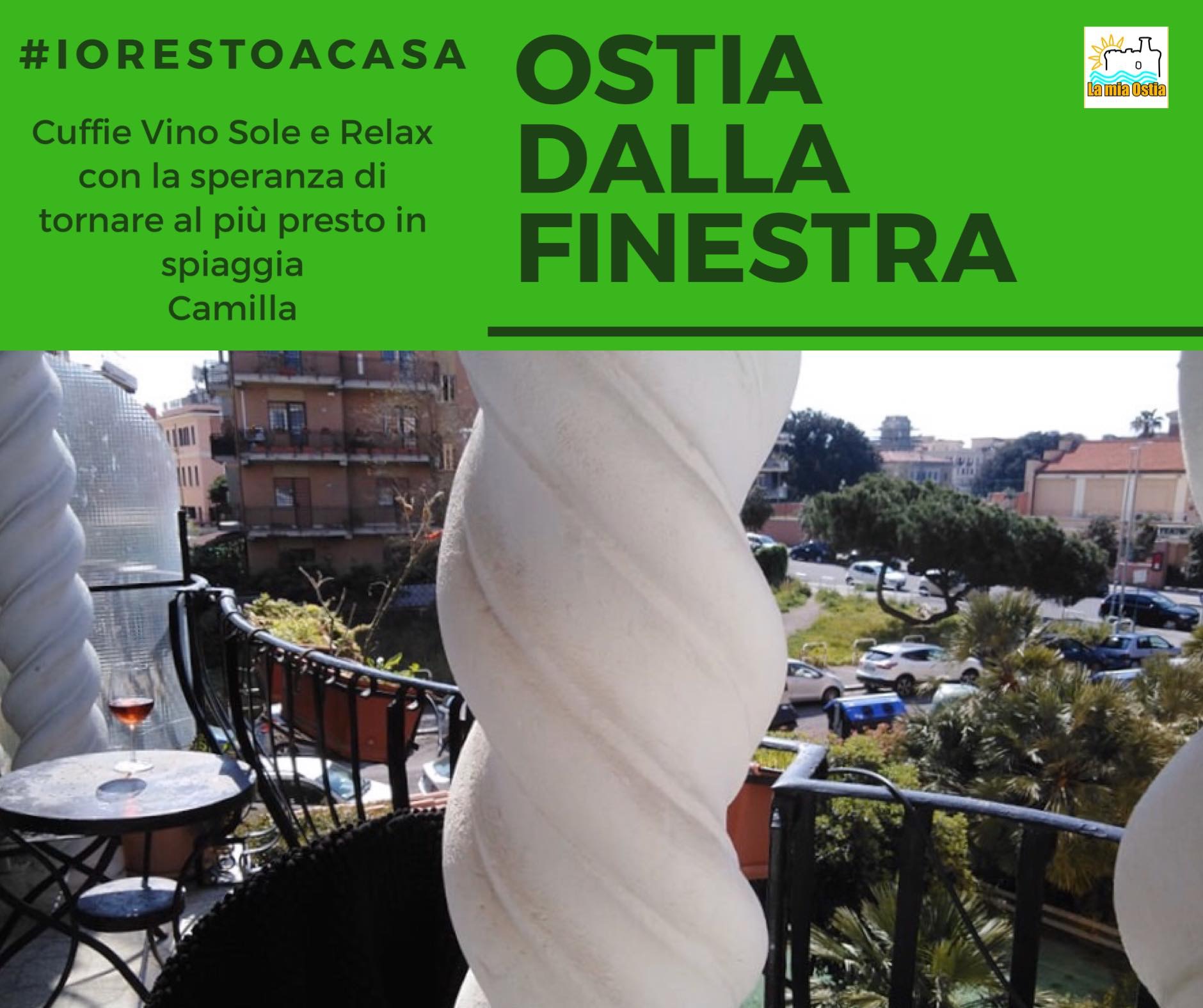 Ostia dalla finestra: mese di aprile